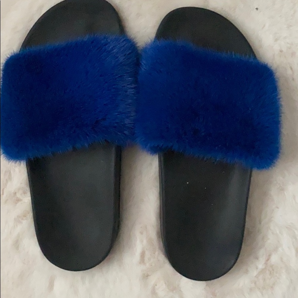 Givenchy mink fur slides